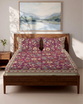 Bagh 100% Cotton King Size Bedsheet - 180 TC With 2 Pillow Covers